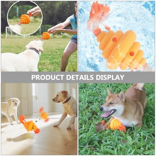 Slow Feeder Dog Silicone Honeycomb Treat Ball for Interactive Play and Training, Washable Sturdy Pet Food Dispensing Ball for Large Dogs