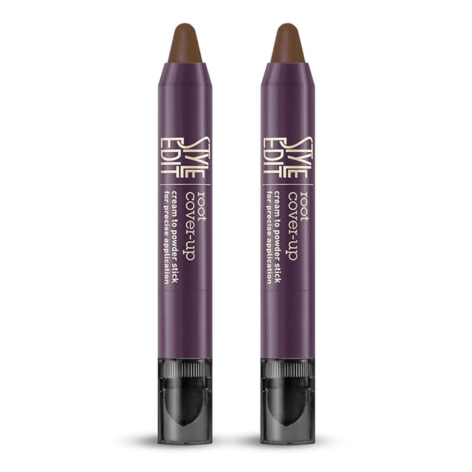 Style Edit Root Touch Up Stick | Temporary Hair Color for Gray Roots and Thinning Hair | Salon-Quality, Transfer-Resistant Hair Concealer | Light Brown, 0.11 oz
