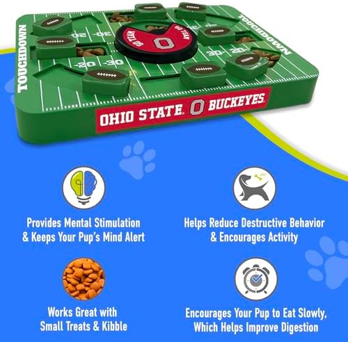 Pets First NCAA Ohio State Large Puzzle Toy - Interactive Dog Treat & Slow Feeding Toy