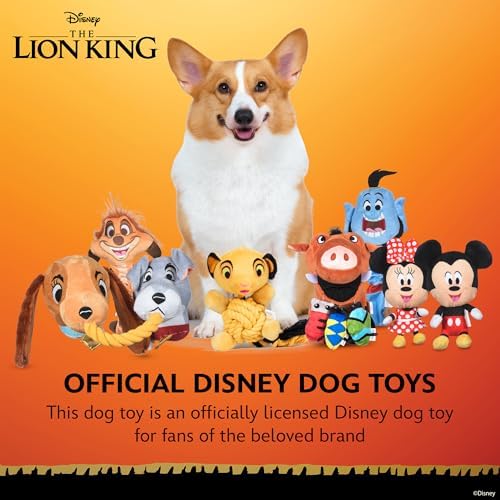 Disney for Pets The Lion King Simba Rope Body Dog Toy, 9 Inch