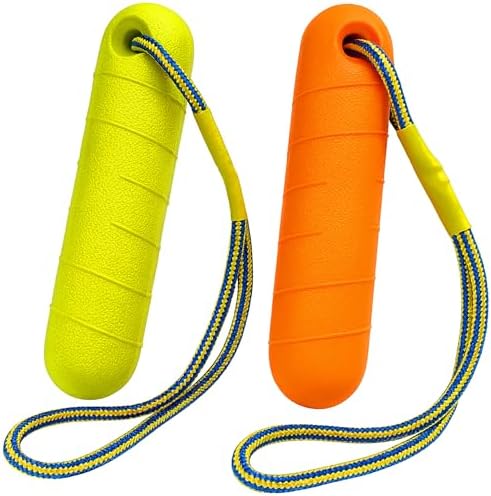 Floating Dog Water Toys - 2 Pack, Bumper Throw Stick for Fetch
