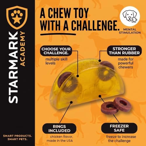 Starmark Treat Ring Taco Chew Toy for Medium Dogs Under 40 pounds