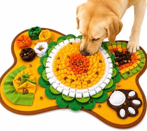 Snuffle Mat for Dogs, Interactive Dog Enrichment Toy and Slow Feeder, Nose Work Foraging Mat for Mental Stimulation, Indoor Activity and Boredom Relief