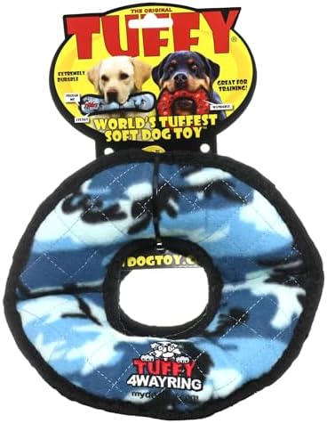 TUFFY® 2 Pack Ultimate 4Way Ring Ultra Durable Plush Dog Toys
