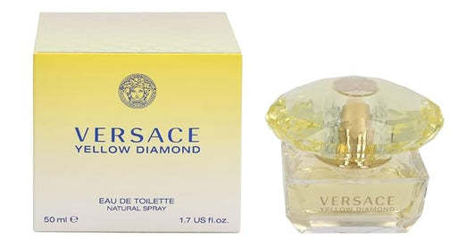 Versace Eau De Toilette Spray for Women, Yellow Diamond, 1.7 Ounce
