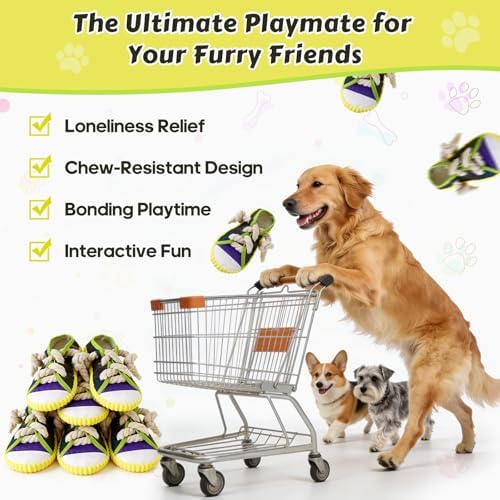 Dog Chew Toys Funny Shoe Squeaky Toy for Puppy