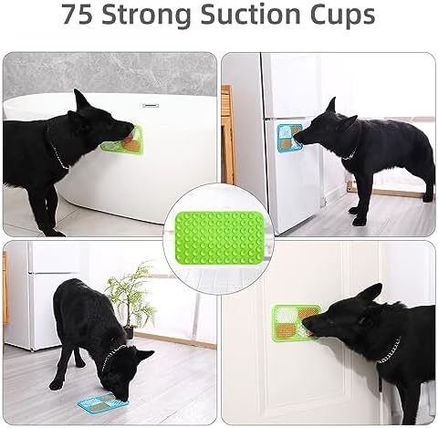 MateeyLife Lick Mat for Dogs & Cats, Slow Feeder Licking Pads for Boredom