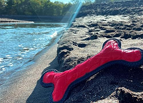 Tuff Pupper SuperChewy Tough Floating Dog Water Toy Strong Natural Rubber | Great Dog Fetch Toy | Pool Swimming Toy for Puppy| Durable Training Toy for Non-Aggressive Chewers