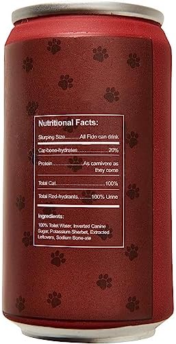 SPOT Fun Beverages Doc Pupper Can Vinyl Squeaker Toy for Small & Medium Dogs, Interactive & Chew-Friendly, Dr. Pepper Design, 4.5-Inch