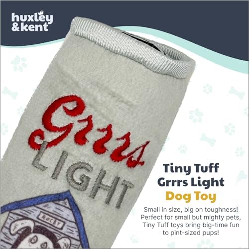 Huxley & Kent Tiny Tuff Plush Dog Toy, Grrrs Light