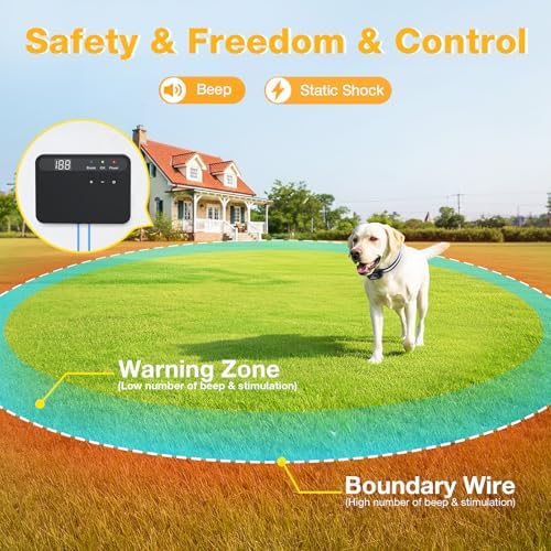 MASBRILL Electric Wired Dogs Fence for 1 Dog, Underground Ground