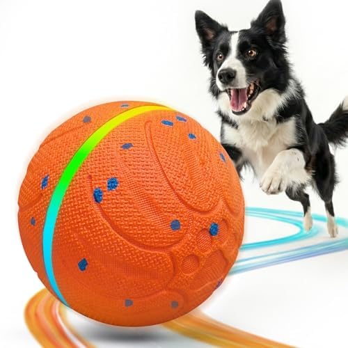 Diman Interactive Dog Toys, Moving Balls for Dogs, 3 Bounce Modes, 3.2 Inch