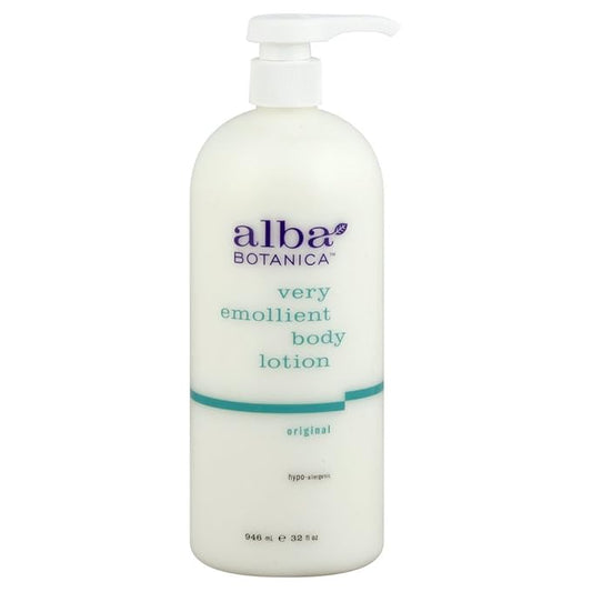 Alba Botanica Very Emollient Body Lotion, Original, 32 oz. (Packaging May Vary)