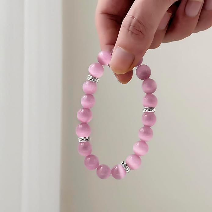 Healing Bracelet For Women Anxiety Crystal Bracelet Chakra Beaded Bracelets Rose Quartz Crystals And Healing Stones Yoga Bead Bracelet Calming Stretch Bracelet Stress Relief Gifts For Women