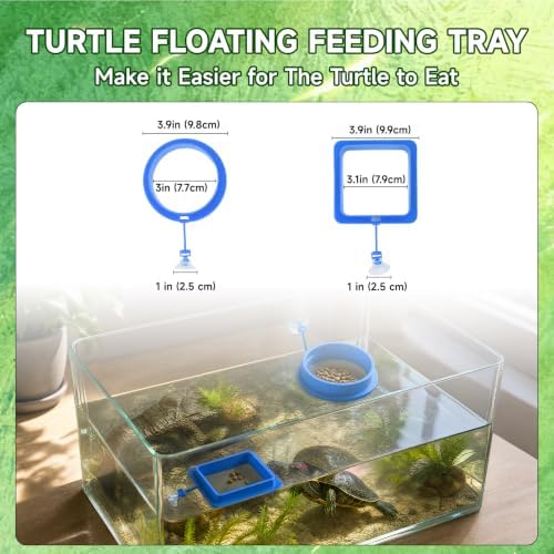 18PCS Aquatic Turtle Tank Accessories Kit, Turtle Feeder Balls&Toys