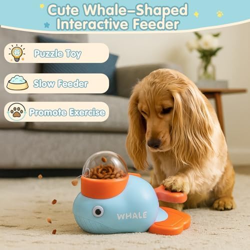 Interactive Dog Toys & Cat Toys for Indoor Cats, Dog Puzzle Toy Slow Feeder Bowl, Puppy Enrichment Toys, Interactive Cat Toys, Dog Feeder Puzzle Toy for Smart Dogs to Keep Them Busy