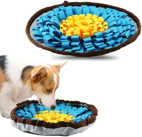 Snuffle Mat for Dogs & Cats, Adjustable Puzzle Toy Slow Feeder