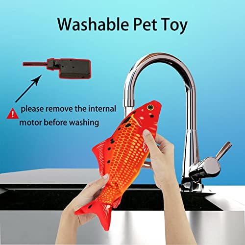 Flopping Fish Electric Cat Dog Pet Toy,Realistic Moving Rocking Interactive