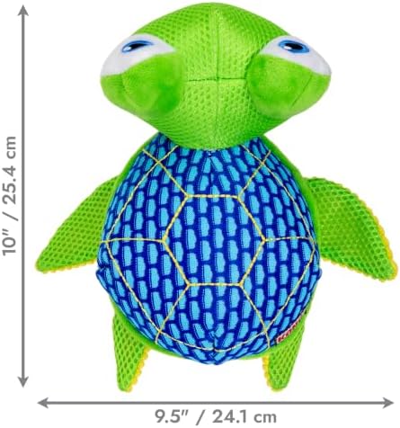 KONG Armor Dog Toy, Durable Plush (Turtle)