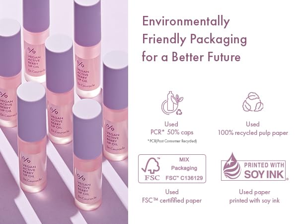 Dr.Ceuracle Vegan Active Berry Lip Oil - Moisturizing Lip Gloss for Dry, Chapped Lips, Long-Lasting Glow, Korean Skincare for Stocking Stuffers (4.5ml / 0.15 fl. oz.)