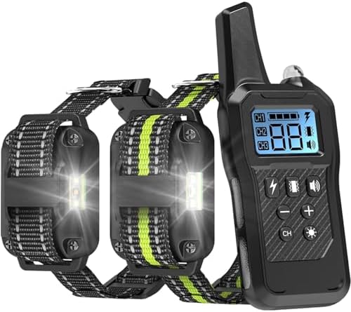 Dog Training Collar with Remote - 2 Pack Shock Collar for Medium Large Dogs