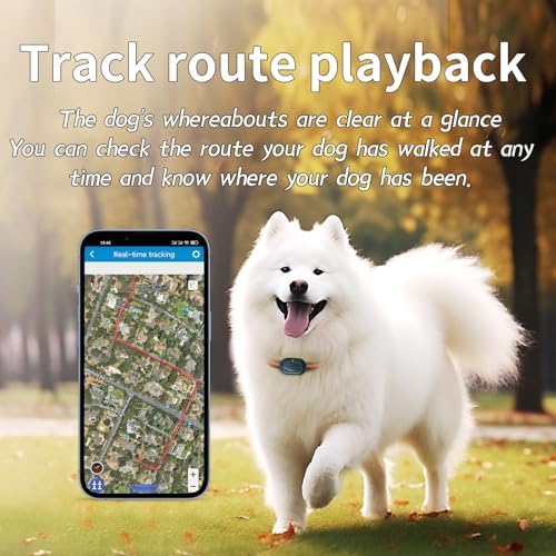 GPS 4G Tracker & Health Monitoring for Dog with LED Light Up,Sounding, Waterproof GPS Location & Smart Pet Activity Tracker, Super Long Standby time, Unlimited Range use for Dogs Collar