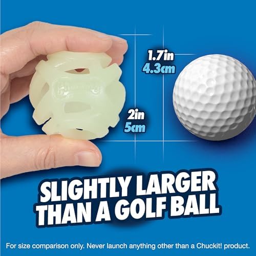Chuckit! Air Glow Fetch Ball Dog Toy, Small 2in 2 Pack