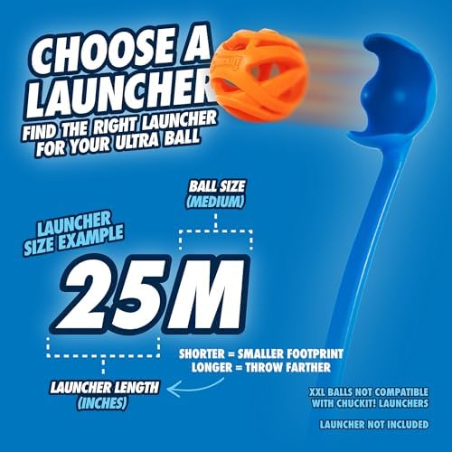 Chuckit! Air Fetch Ball Dog Toy, Medium (2.5 Inch Diameter), for Dogs 20-60 lbs, Ball - Medium,2 Count (Pack of 12)