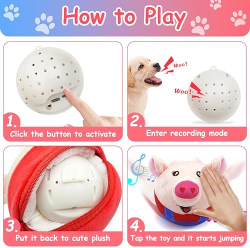 Dog Toys Ball, Interactive Dog Toys for Small Medium Large Dog