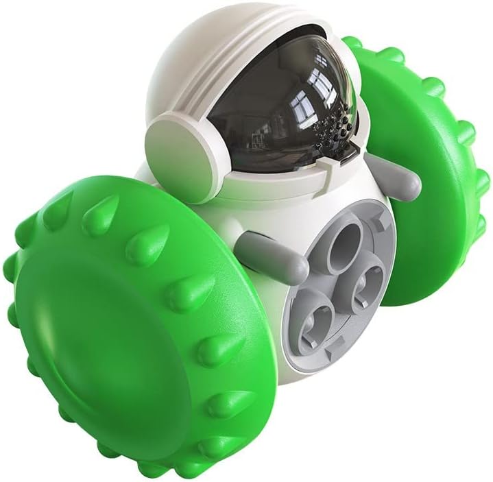 Slow Leak Feeder Toy Balance Car Leak Food Toys Tumbler Dog Feeder Interactive Dog Cat Toy Food Dispenser Slow Feeder Treat Ball Toys