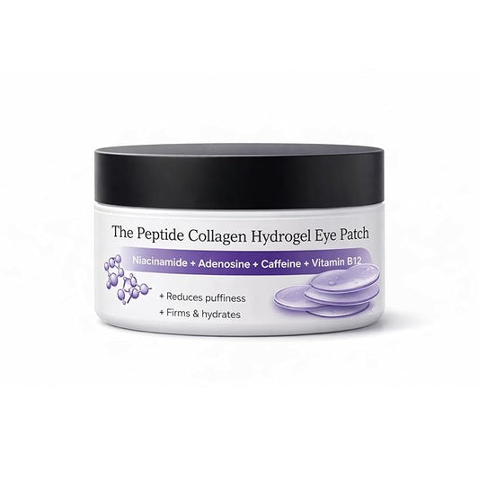 Olenis Peptide Collagen Hydrogel Bright Eye Patches – Under Eye Patches for Hydrating, Cooling & Depuffing – Firming Eye Treatment with Peptides & Collagen – 60 Count (1pcs)