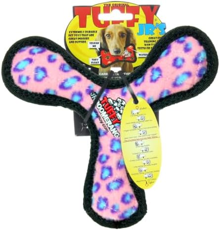 TUFFY® : (2 Pack Boomerang Dog Toy: Ultra Durable Plush Toy with Multiple Layers & Reinforced Seams, Washable and Floats, Original Construction