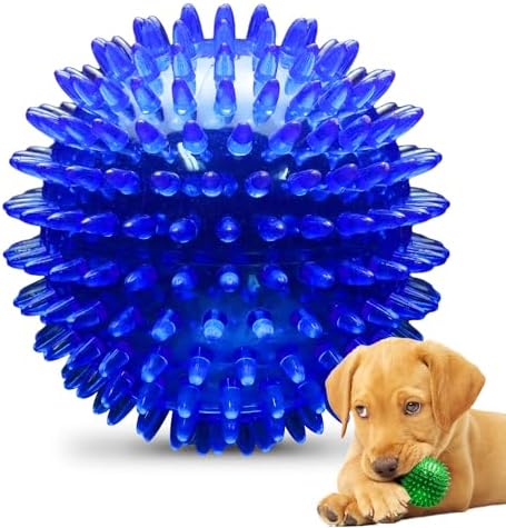 PetSport Gorilla Spiky Ball 2” - Spiky Rubber Dog Ball Toy, Interactive Puppy Toy for Small Dogs and Puppies, TPR Rubber, Vanilla Scented - 2 Inch, Small