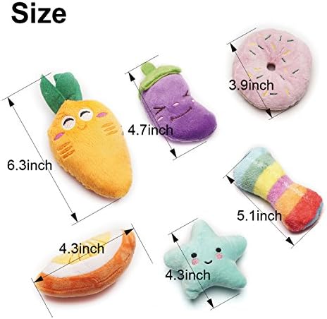 Squeaky Dog Toys for Small Medium Dogs, 9 Pack Stuffed Puppy Teething Toys