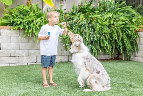 Pet Qwerks Incredibubbles Interactive Pet Toys - Long Lasting Edible Bubbles for Dogs & Cats - Peanut Butter Flavor - 20 ML, All Breed Sizes