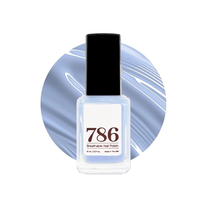 786 Cosmetics Breathable Nail Polish - Award-Winning Halal, Vegan, Cruelty-Free, 21-Free, Fast-Drying (Azores)