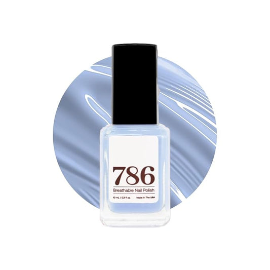 786 Cosmetics Breathable Nail Polish - Award-Winning Halal, Vegan, Cruelty-Free, 21-Free, Fast-Drying (Azores)