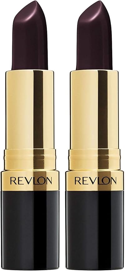 REVLON Super Lustrous Lipstick, Creamy Formula For Soft, Fuller-Looking Lips, Moisturized Feel, 477 Black Cherry, 0.15 oz (Pack of 2)