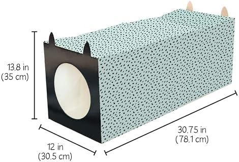 Kitty City Paper Bag Scratchers for Cats, Blue Paper Bag Tunnel Scratcher