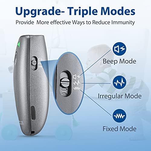 MODUS Dog Barking Control Devices 3 Modes Ultrasonic Dog Training and Anti-Barking Device Rechargeable Dog Barking Deterrent Devices.Alternative to Anti bark collar,Barking Silencer Indoor and Outdoor