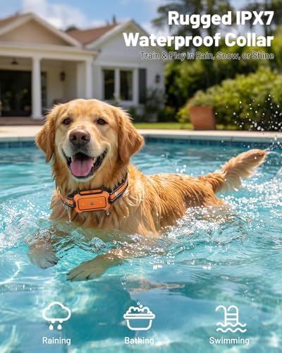 Precise Wireless Dog Fence ±1 Ft Boundary Control, 3-in-1