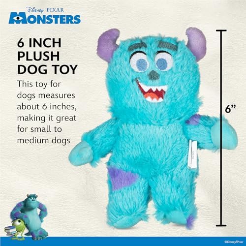 Disney for Pets Pixar Monsters Inc Sulley Plush Dog Toy, 6 Inch