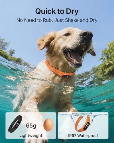 Anti Bark Collar for Small Medium Large Dogs, Vibrating Dog Collars No Shock, Rechargeable Smart AI Bark Collar, Automatic Dog Training Collar, IP 67 Waterproof Dog Barking Collar (Black)