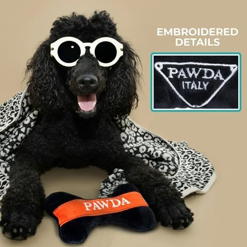 Haute Diggity Dog Pawda Bone Plush Dog Toy Designer Parody Stuffed Chew Toy