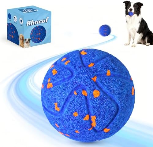 Interactive Dog Ball for Large Dogs - Dog Toys for Aggressive Chewers to Keep Them Busy, Durable E-TPU Material, 3 Play Modes Automatic Dog Balls for Medium and Large Dogs, Indoor & Outdoor