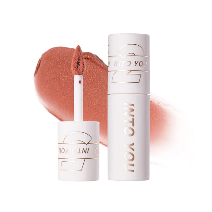 INTO YOU Matte Lipstick, Super Stay, Waterproof, Long Lasting, High Impact Lipcolor with Lightweight Lip Mud Texture, Dual-use for Lips and Cheek (EM525)