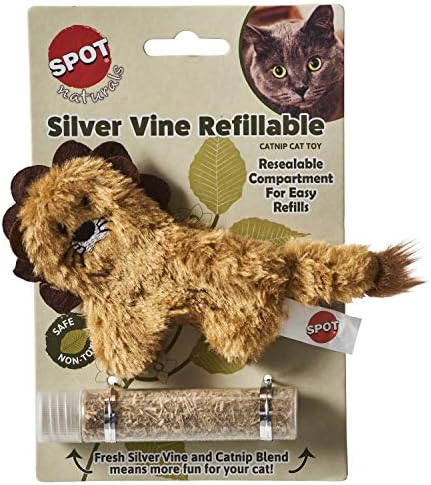 SPOT Naturals Silver Vine Refillable Cat Toy with Catnip