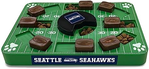 Pets First NFL Seattle Seahawks Puzzle Toy, Interactive Dog Puzzle Treat Toy