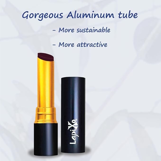 LAPIXO 100% Plant-based Color Lipstick, Unique Formula, Natural + Moisturizing | Non-Toxic, Antioxidant-rich, All Food Ingredients, Natural Matte Vibrant Color, 4.4g/0.15oz (Dragon Fruit color)