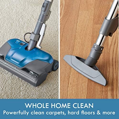 Kenmore Pet Friendly Lightweight Bagged Canister Vacuum Cleaner | Extended Telescoping Wand, HEPA, 2 Motors, Retractable Cord, and 4 Cleaning Tools - BC3005